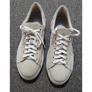 $695 Eleventy Men's Suede Low Top Sneaker Sand Size 45 EU / 12 US